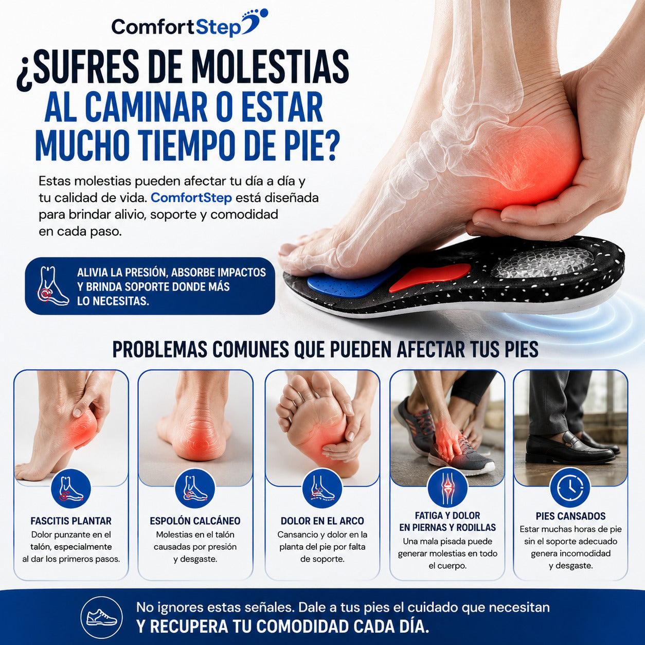 ComfortStep - Amortiguación y Soporte para Cada Paso