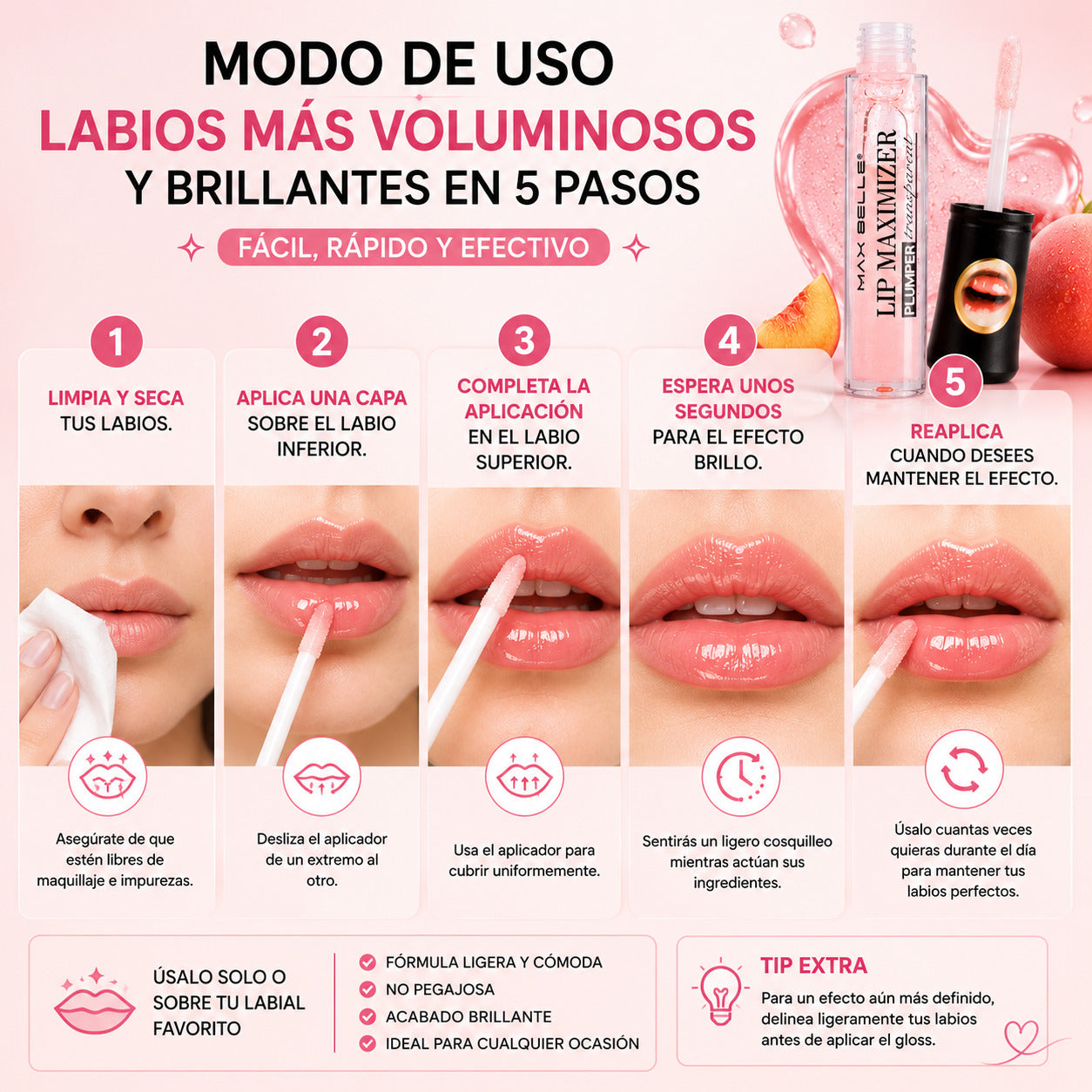 LipBloom – Realza tus labios con brillo e hidratación
