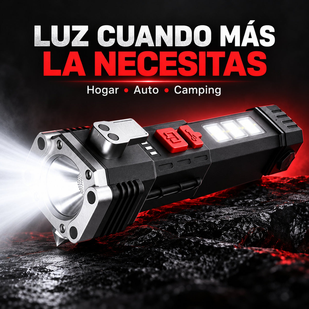 Linterna Multifunción de Emergencia – Luz portátil donde la necesites