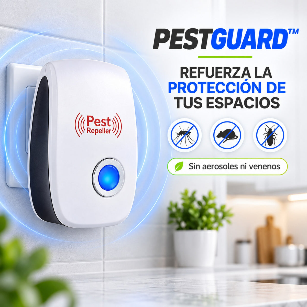 PestGuard – Apoyo ultrasónico para proteger tus espacios
