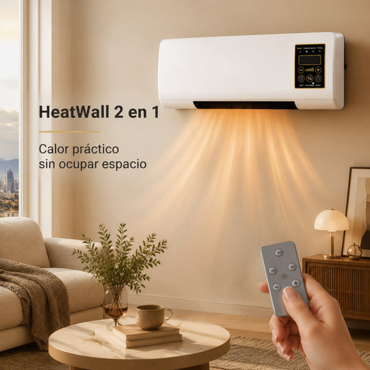 HeatWall 2 en 1 – Calefacción mural práctica sin ocupar espacio