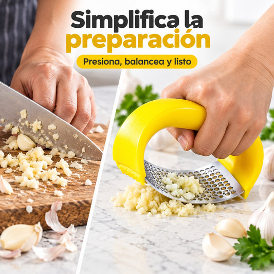 AjoPress – Tritura Ajo Rápidamente y con Menos Esfuerzo