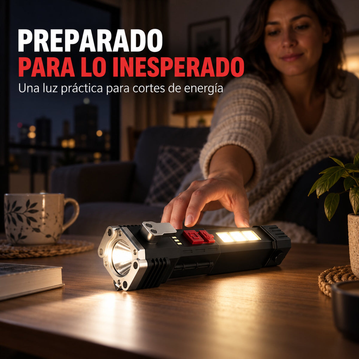 Linterna Multifunción de Emergencia – Luz portátil donde la necesites
