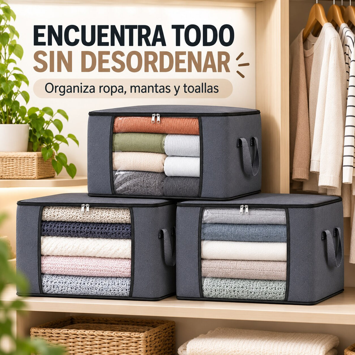 MaxiOrden Pack x3 — Orden visible y más espacio en tu clóset