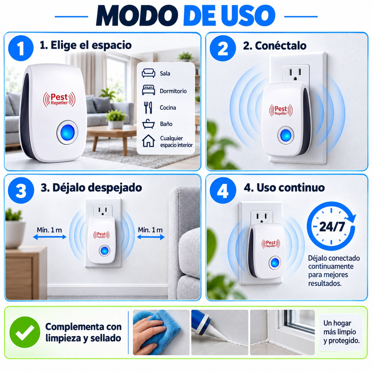 PestGuard – Apoyo ultrasónico para proteger tus espacios