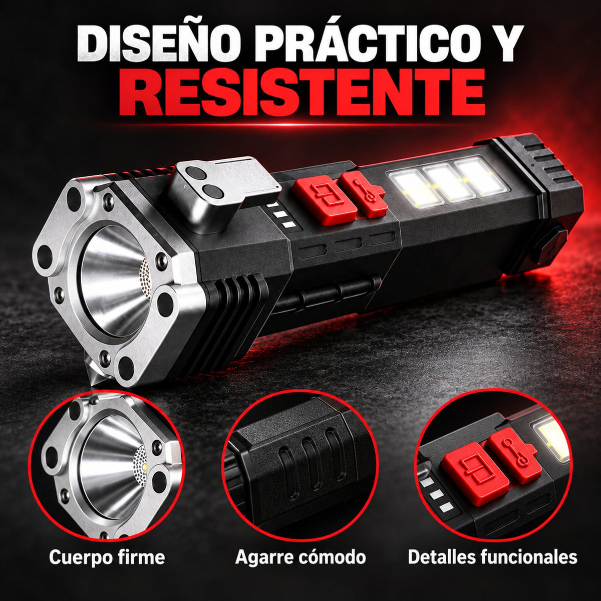 Linterna Multifunción de Emergencia – Luz portátil donde la necesites
