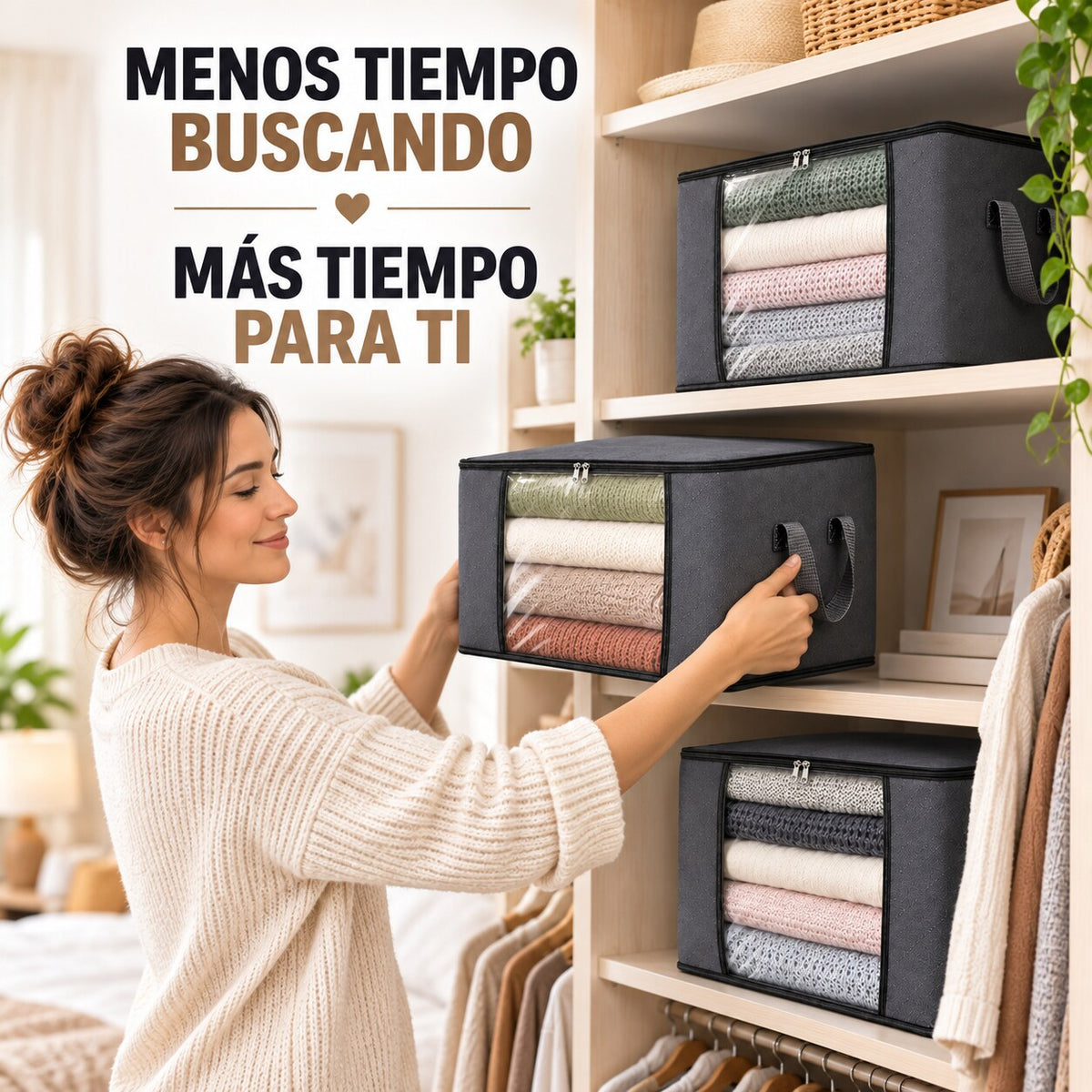 MaxiOrden Pack x3 — Orden visible y más espacio en tu clóset
