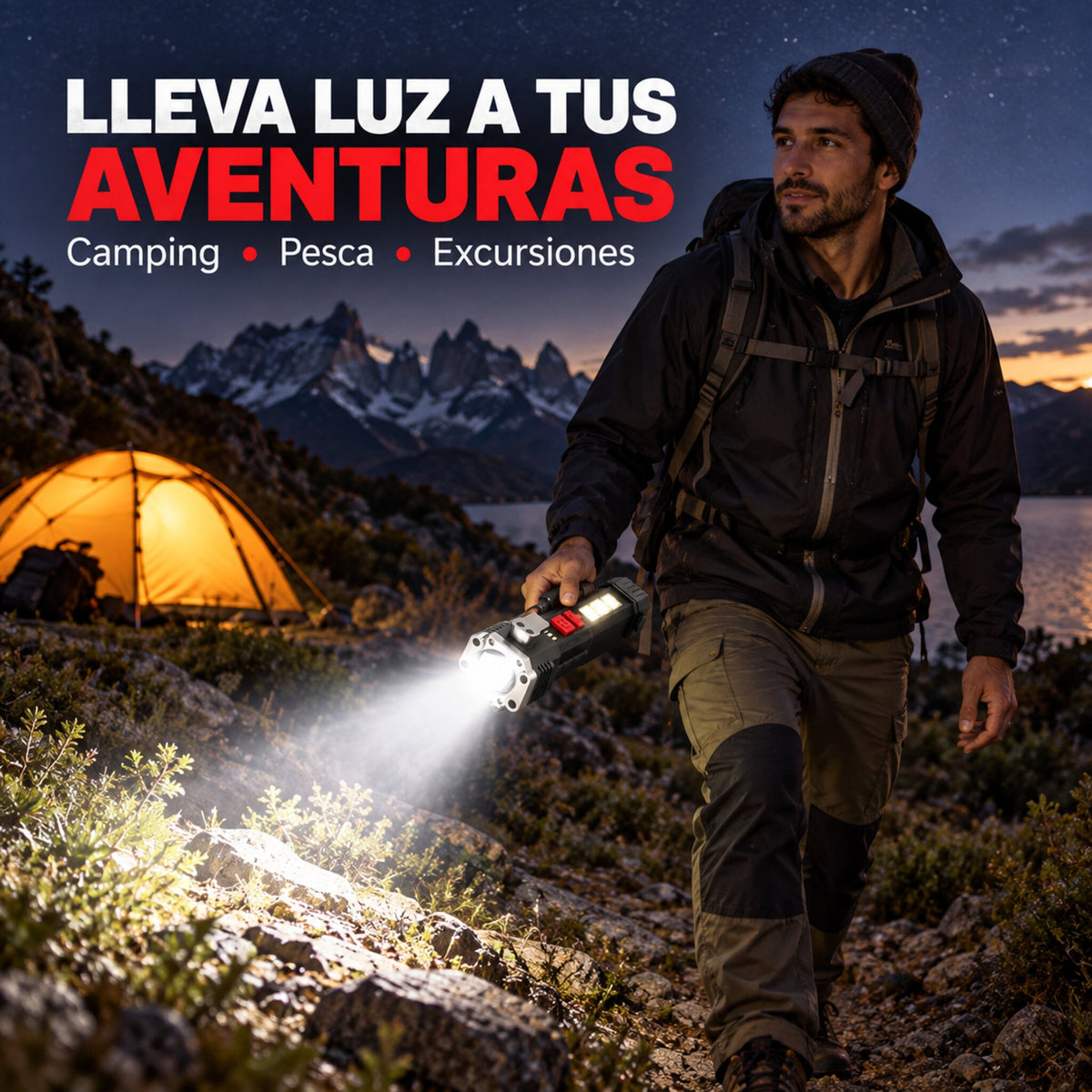 Linterna Multifunción de Emergencia – Luz portátil donde la necesites
