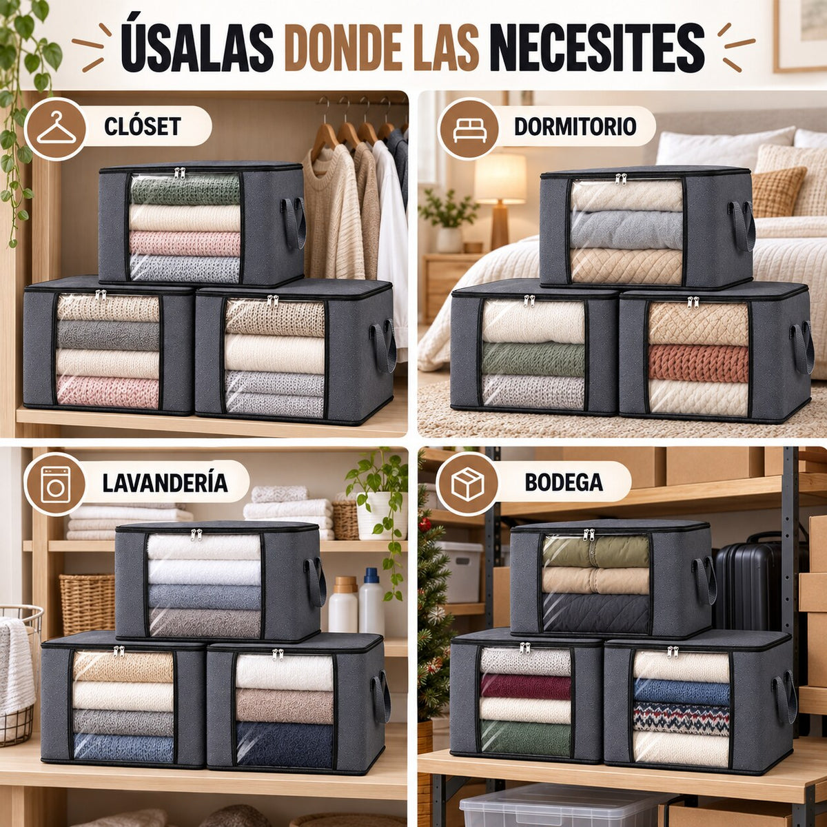 MaxiOrden Pack x3 — Orden visible y más espacio en tu clóset