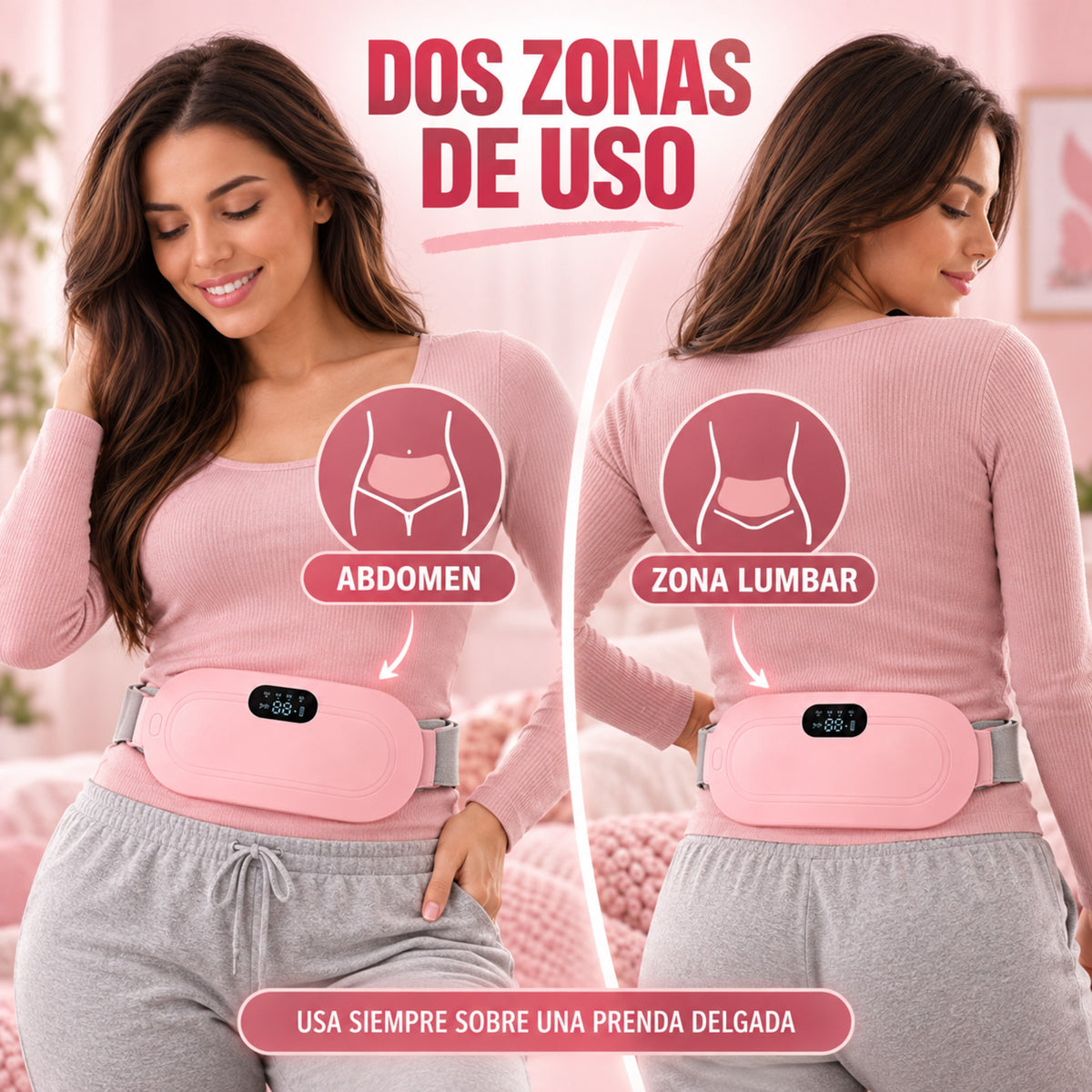 CalmaBelt – Calor y masaje ajustable para acompañarte durante esos días