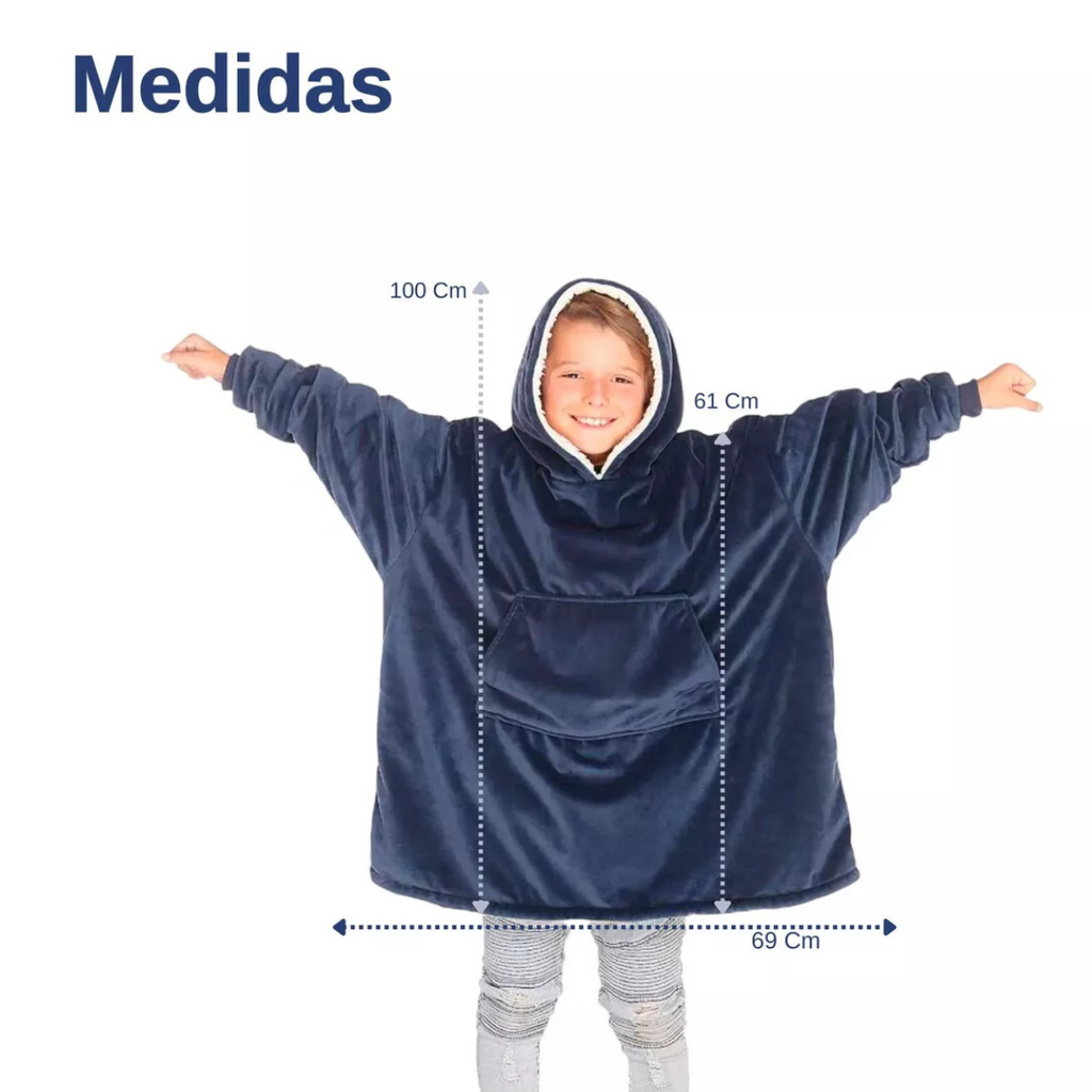 Doble Polerón Polar Infantil Azul/Rosa