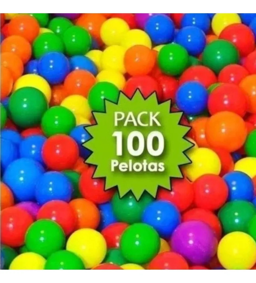 Pack 100 Pelotas Plasticas Para Piscina