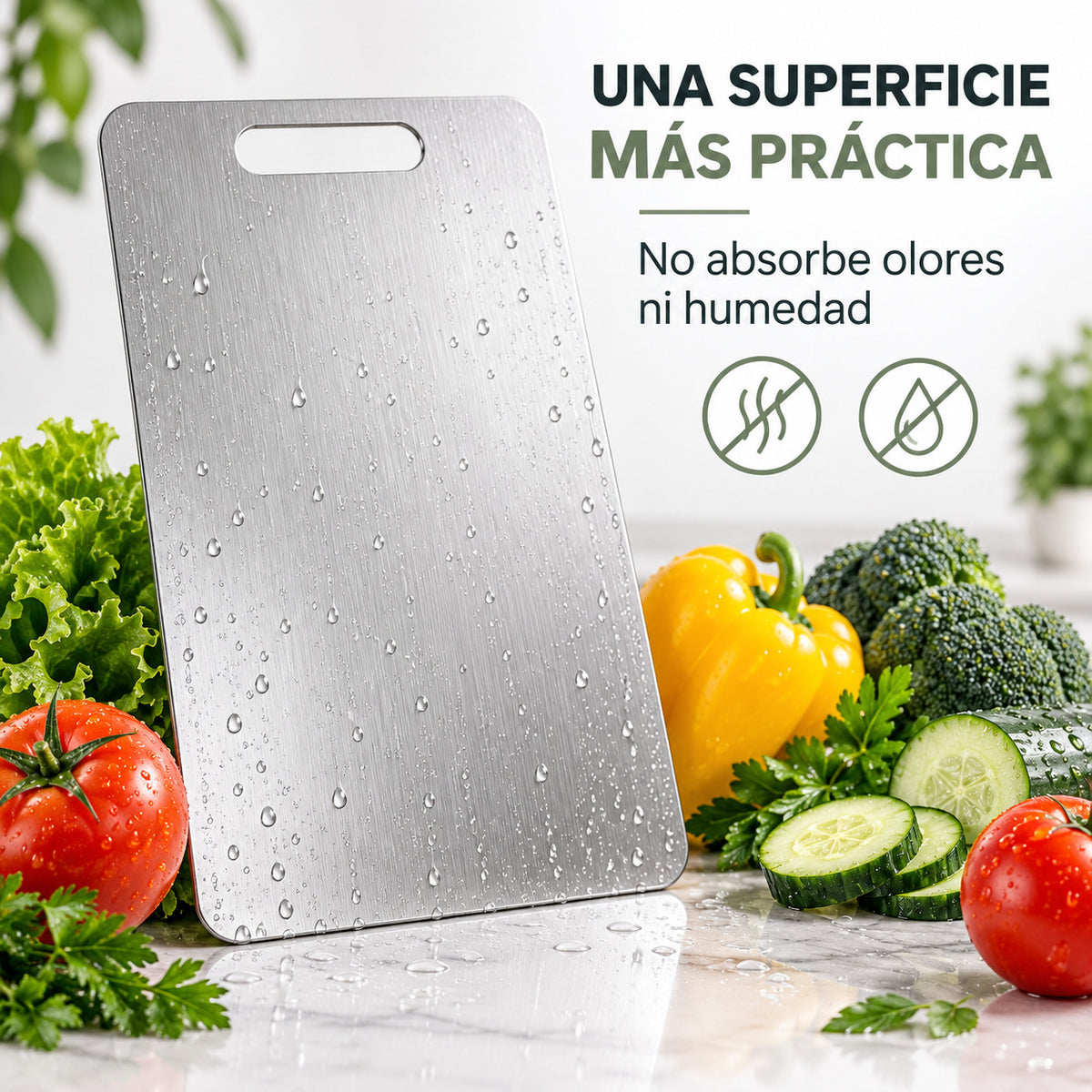 Tabla InoxCut – Más higiene y practicidad al preparar tus alimentos