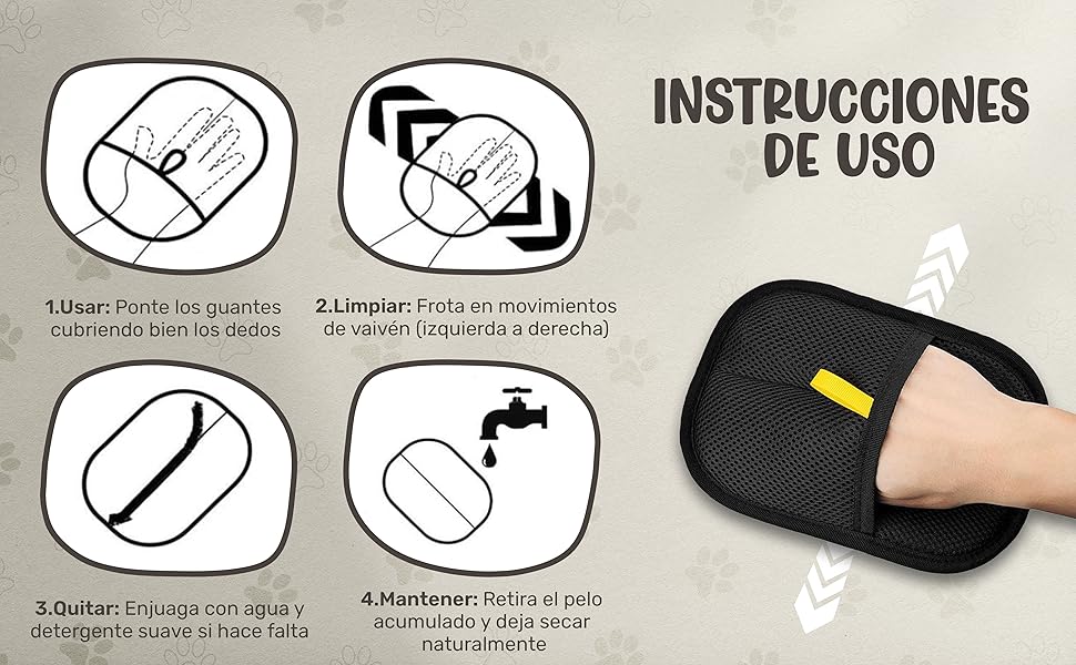GlovePet Pro - Adiós al pelo de mascota en cualquier superficie