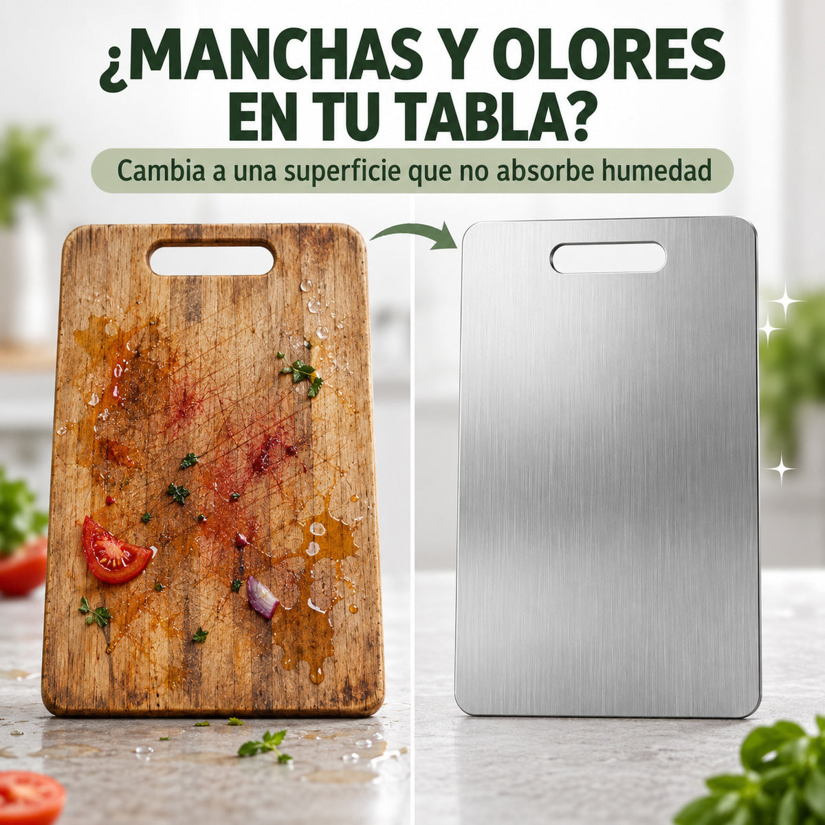 Tabla InoxCut – Más higiene y practicidad al preparar tus alimentos