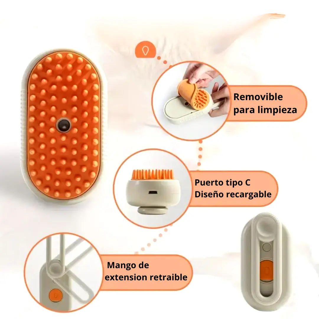 Cepillo a Vapor para Mascota con mango