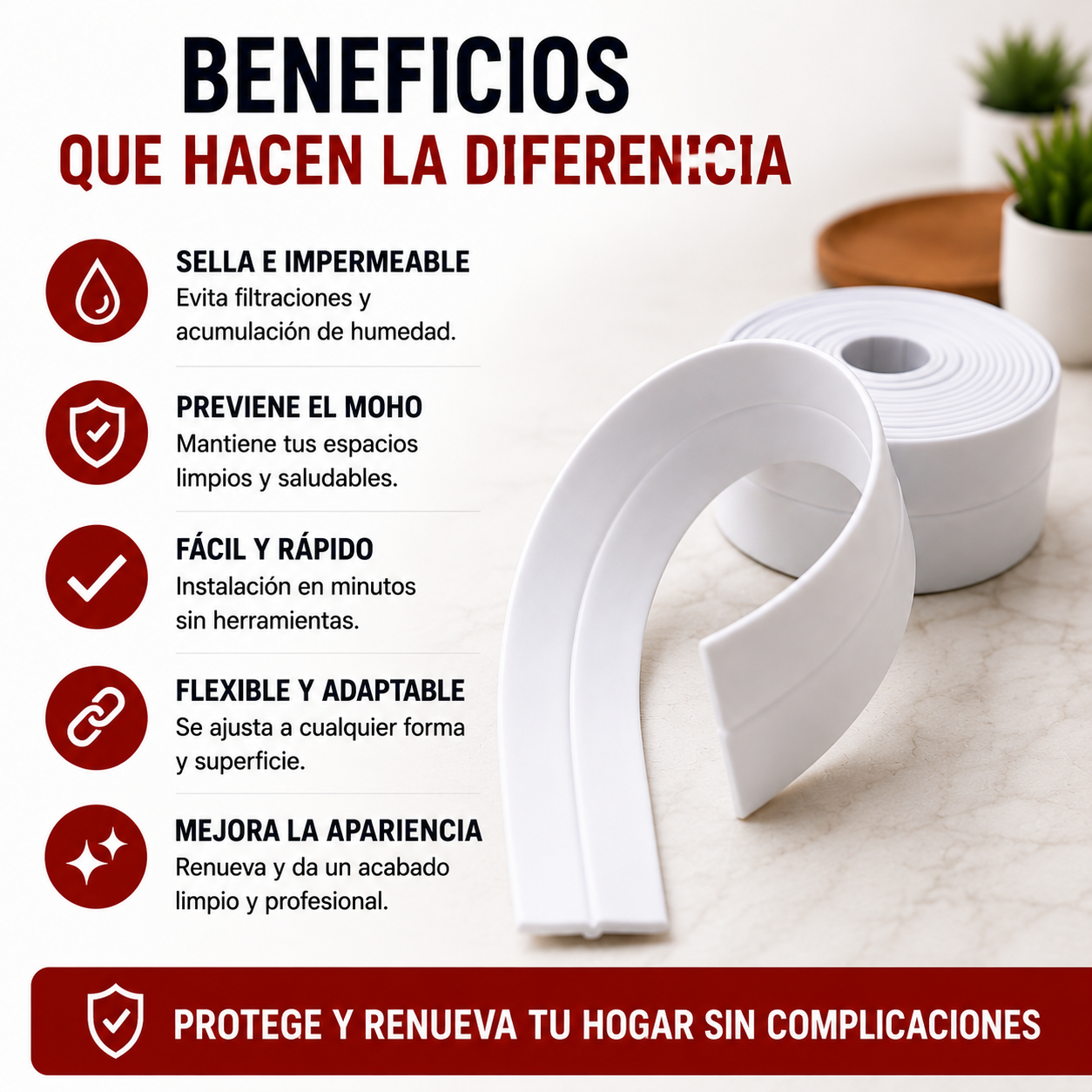 AquaGuard Tape - Sella filtraciones sin herramientas