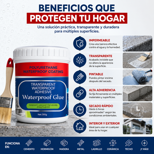 AquaSeal Pro – Protección Transparente contra Filtraciones