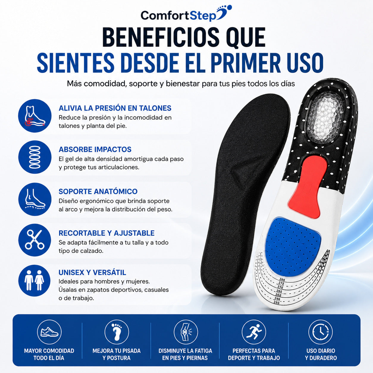 ComfortStep - Amortiguación y Soporte para Cada Paso
