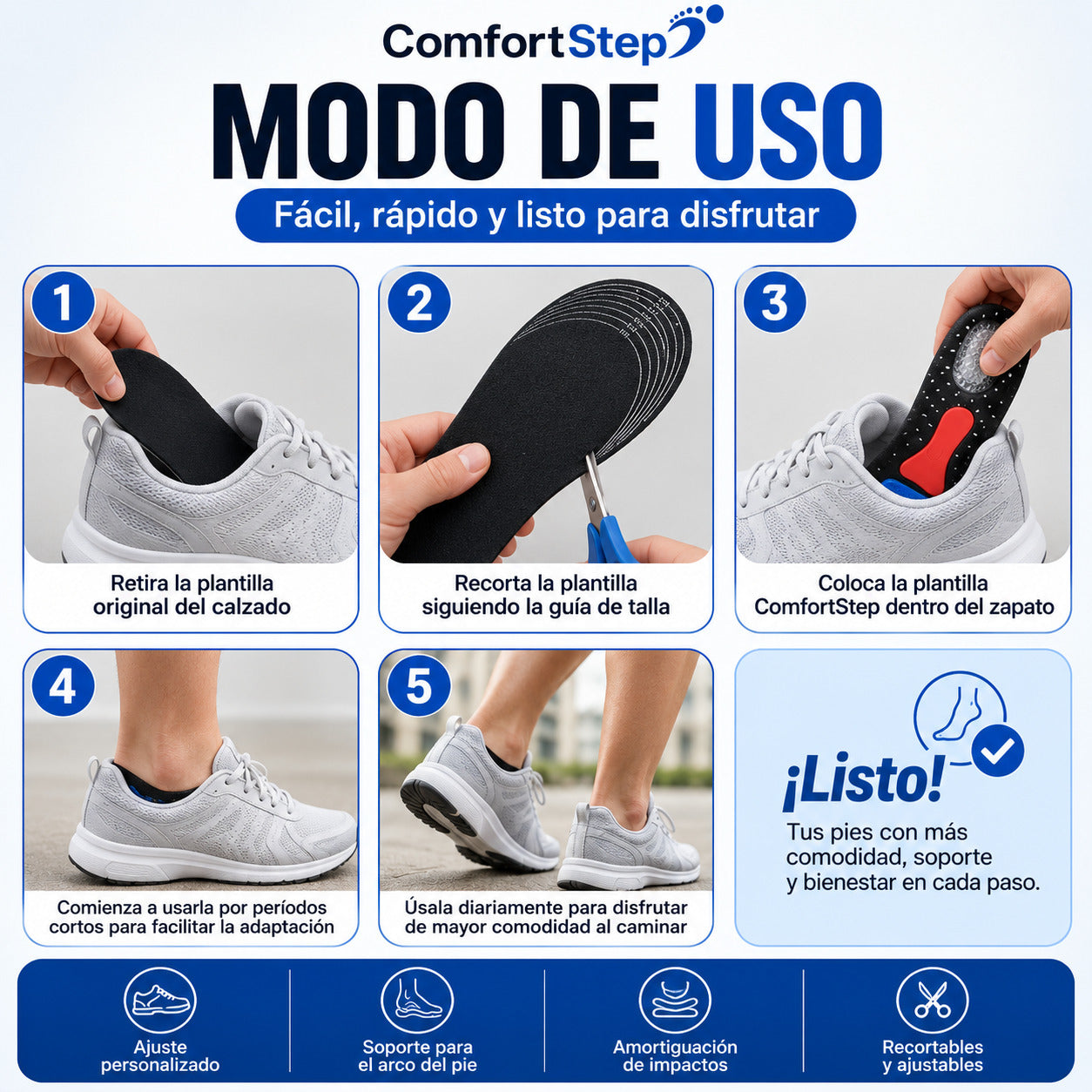 ComfortStep - Amortiguación y Soporte para Cada Paso