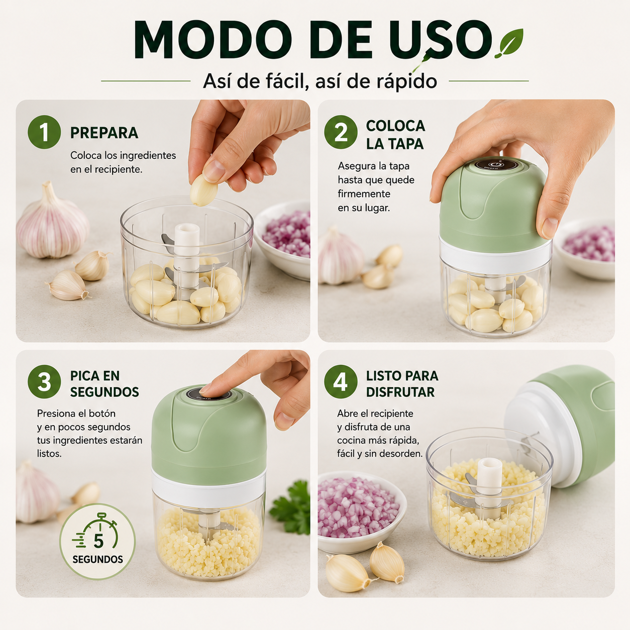 ChefMini - Pica ingredientes en segundos