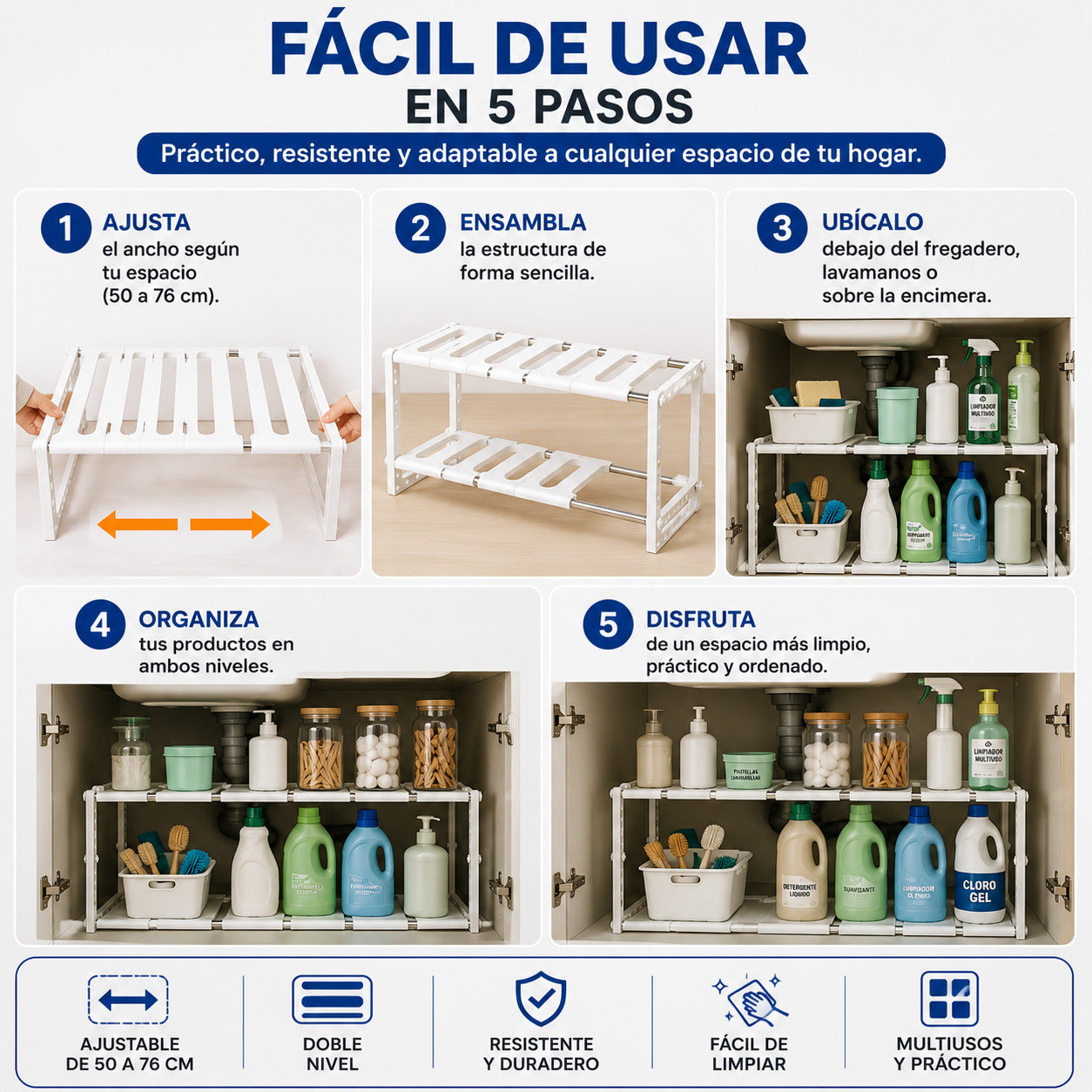 🏠 SpaceRack Pro – Duplica tu espacio, organiza tu hogar