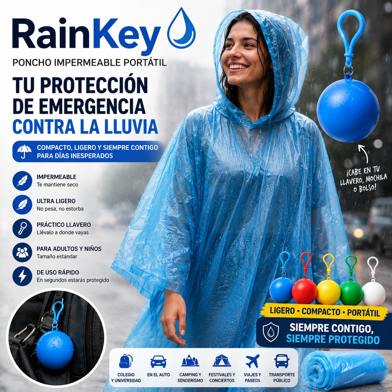 RainKey – Tu protección de emergencia contra la lluvia