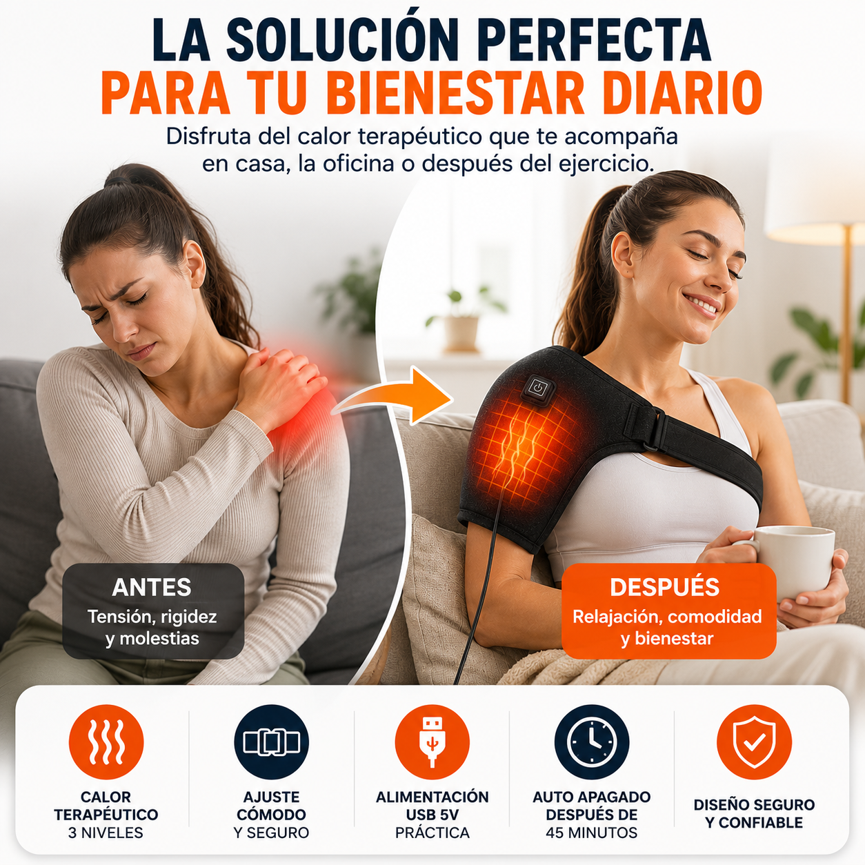HeatRelax – Calor reconfortante para tus hombros