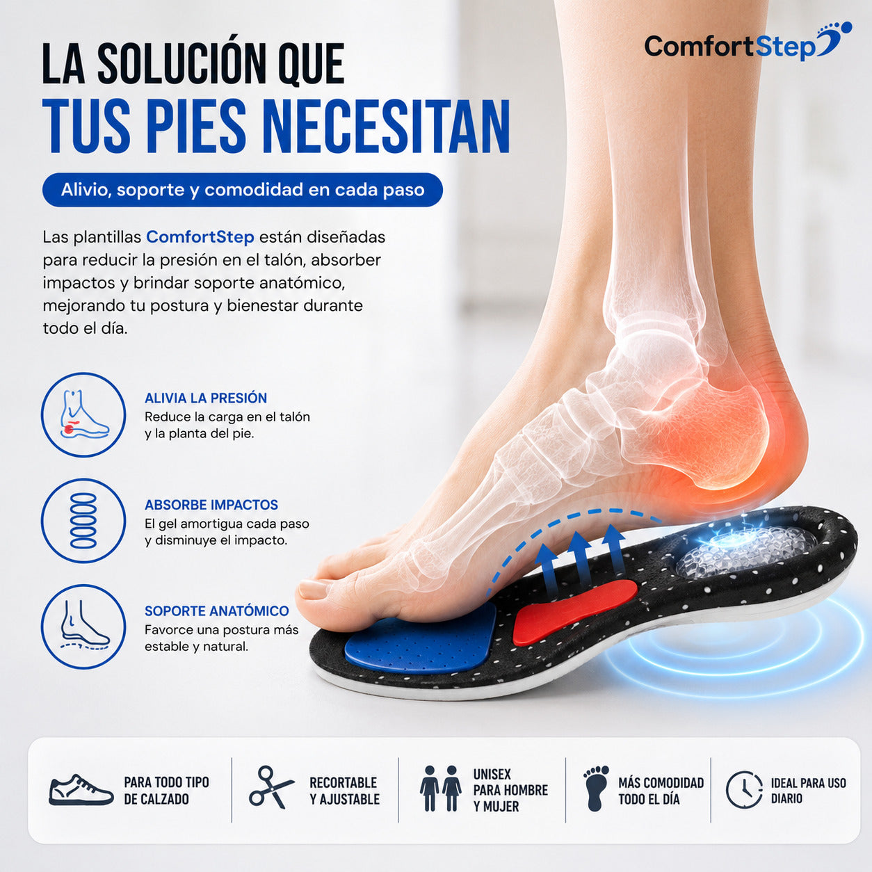 ComfortStep - Amortiguación y Soporte para Cada Paso